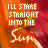 identical animated frames showing text and a stylized sun graphic on an orange-red background
