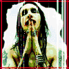 identical pixelated images showing a person with long dark hair, hands clasped near the face, and a white background