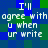 Pixelated text on a blue-green background with repeated phrases and letter substitutions