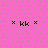 Pink background with green dot pattern and four identical black pixel-art icons arranged in two