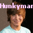 A person with brown hair and a light blue shirt appears in four with varying text and background elements