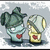 Two pixelated cartoon-style figures with heart symbols on their chests stand side-by-side against a light gray background.
