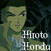 Animated sequence of anime characters with text 'I need a HERO' on black background, each frame showing different character poses and expressions.