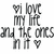 Pixelated grayscale icon with text fragments and heart symbols arranged in a grid-like composition on white background.