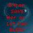 Red pixelated text on a blue heart-shaped background with white highlights, arranged in four showing sequential phrases