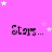 four and four displays repeated text "stars..." on a bright pink background with scattered white stars