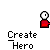 Pixelated character in red shirt with green base, transitioning through multiple poses including standing alone and interacting with blue-shirted figure.