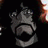 A 48x48 pixel animated buddy icon featuring a grayscale cartoon character with visible facial features and text elements on a black background, presented as part of an animated contact sheet.