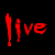 Red pixelated text and a small red icon on black background in 2x2 contact sheet layout with four animated frames.