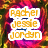 Pixelated image with swirling pink and purple background, orange text reading "Rachael Jessie Jordyn" on left, blue text "For Ever" with heart symbol on right.