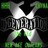Pixelated static icon with white and green elements forming a stylized design against dark background.