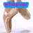 A four- shows a dancer's feet in ballet shoes performing a pose, with text overlays reading "whoever," "said ballet," and "was easy?" on blue backgrounds