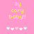 Yellow pixelated text 'ily cory baby!!' on pink background with white and light pink heart symbols below.