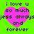 A bright green background with four identical pink heart shapes arranged in a , each containing black pixelated text