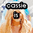 A four- shows a blonde woman with long hair; top-left and bottom-right display text overlays while the middle is blank