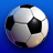 Pixelated soccer ball on blue background with white text reading 'C'MON FEEL THE MOYES' in three lines.