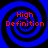 Four identical blue spiral patterns with black outlines arranged in a , each containing red text reading "High Definition"