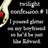 Animated icon with red and black color scheme featuring text overlays, a red heart shape, and a partial golden object on the left side.