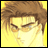Pixelated anime-style character with brown hair and yellow background, next to black with white text reading 'Anime IM' and 'com'