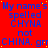 Red background with blue text repeating 'My name's spelled CHYNA not CHINA. grr' in a pattern, some letters have yellow dots