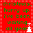 Red background with green text reading "christmas, hurry up. i've been waiting all year" and a white pixelated Christmas tree icon.