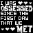 Animated contact sheet of 18 frames showing a repeating text-based animation with heart symbols and the word MET on black background.