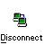 Two static frames of a pixelated AIM buddy icon showing computer monitors with green screens and blue connections, the second frame adding a red X symbol over one monitor.