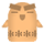 Animated cartoon owl icon with three distinct facial expressions and one arm movement across sampled frames, rendered in pixel art style on gray background.