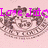 Pixelated icon with pink background and brown ornate emblem, displaying partial text in bright pink letters.