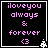 Four identical pixel-art display pink text on black background with white border and small white symbol in bottom-right corner
