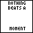 nine displays a static image with text "NOTHING BEATS A" at the top, "Maddi" in pink below it, and "MOMENT" at the bottom; one is grayed out