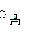 Pixel art animation showing a stick figure interacting with a desk and monitor, transitioning from static to dynamic actions including magnifying glass use and liquid spillage.