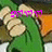 Animated icon shows a green-clad figure with beige gloves holding an orange object, pink text changes from 'franks' to 'starwars' across frames.