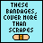 Two side-by-side pixel art with light blue backgrounds display text and a bandage icon, differing only in the color of one word