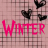 Pixelated pink background with black heart shapes and bold text reading "WINTER" in bright pink, followed by "05" in black