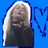 Pixelated image of a person with long light hair and dark clothing against a blue background, next to a blue heart symbol and text reading "I Love Brianna" on white.