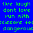 Blue background with green text repeating 'live laugh dont love run with scissors feecissors dangerous' in a pattern, partially obscured by gray rectangle
