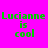 Four identical pixelated text on a bright pink background, each displaying 'Lucianne is cool' in green with yellow highlighting on different words