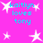 A static image with a bright pink background featuring white star shapes and cyan text reading "kaitlyn loves tony" in multiple instances.