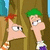 Two cartoon characters with exaggerated facial features stand side-by-side against a wooden background, one with red hair and the other with green hair.