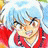 Pixelated static image of a character with red clothing and light-colored hair against a blue sky background, likely from an anime series.