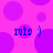 A static image with a bright pink background featuring overlapping purple circles and four instances of blue text reading "rois }" arranged in two
