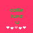 Green pixelated text 'callie luv u' on pink background with white and light pink heart icons below, two identical frames side-by-side.