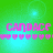 Green background with cyan light effects, pink text reading 'CANDACE', and of small heart symbols