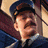 Animated sequence showing three characters from The Polar Express with text "THE POLAR EXPRESS" in gold lettering on a dark blue background.