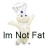 Animated contact sheet showing two frames of a Pillsbury Doughboy mascot with text changes, left frame reads 'Im Not Fat' and right frame reads 'I Just Make ROLLS'.