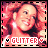 A 48x48 pixel animated buddy icon featuring a smiling person with curly red hair, wearing large white earrings and a dark top, displayed in two sequential frames within a contact sheet layout.