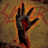 Animated sequence of a dark hand with red palm details against a textured brown background, transitioning to a red and black graphic with 'SLAYER' text.