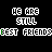 identical pixelated icons with 'UG ICE' text above and 'BEST FRIENDS' below, displayed in white and green on black background