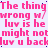 Static image with repeated pink text on light purple background, featuring phrases like "The thing wrong w/" and "luv is he" in a pixelated font.